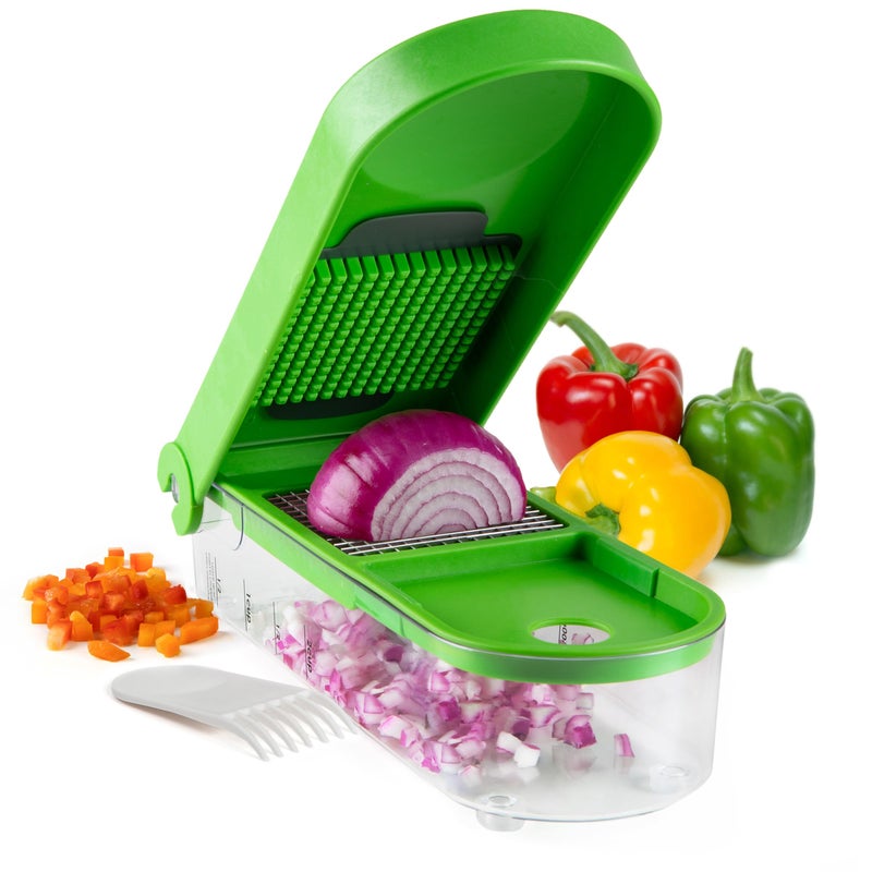 Prepsolutions PrepWorks Onion Chopper â€“ Green/White, Standard, for Quick and Easy Dicing and Chopping - Image 1